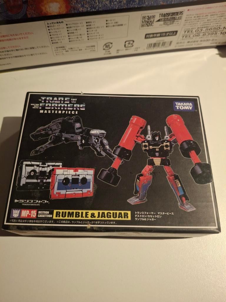 Transformers Masterpiece MP-15 Rumble & Jaguar 2013 lege doo, Verzamelen, Transformers, Gebruikt, Overige generaties, Decepticons