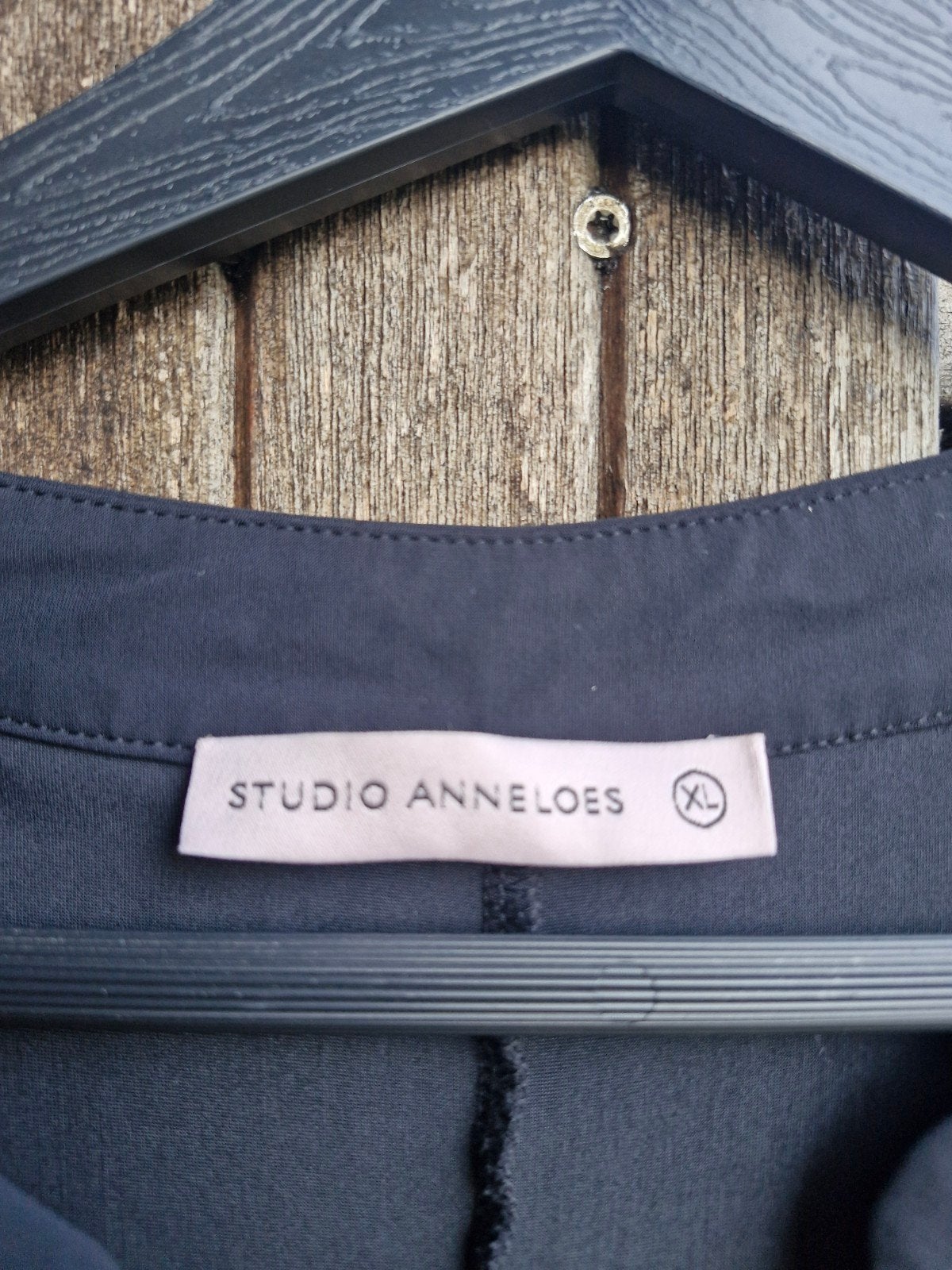 zwarte jurk van studio anneloes simplicity met 3/4 mouw., Studio Anneloes, Zwart, Maat 46/48 (XL) of groter, Ophalen of Verzenden