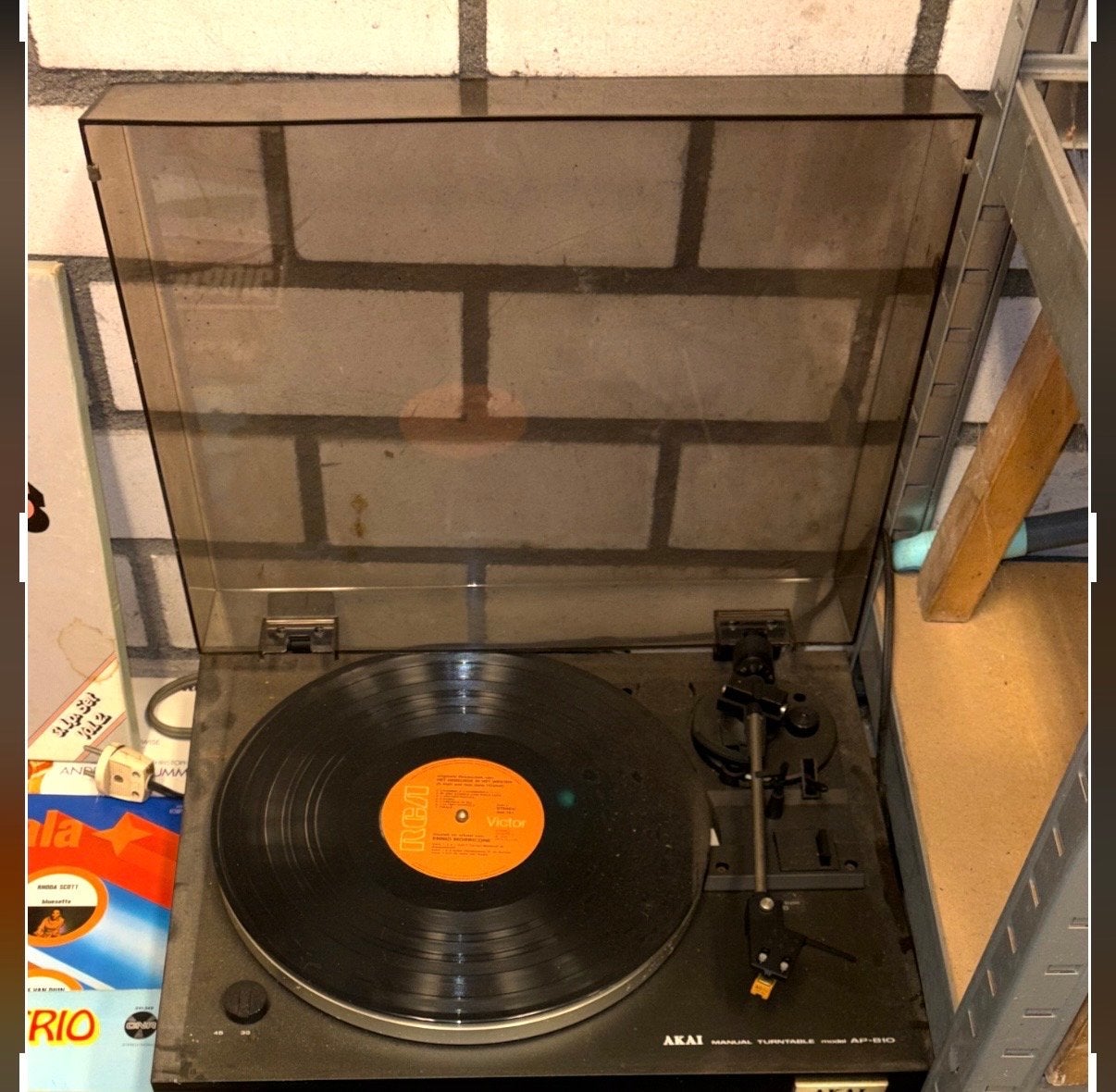 Akai AP-B10 handmatige platenspeler, Ophalen, Zo goed als nieuw, Platenspeler, Akai
