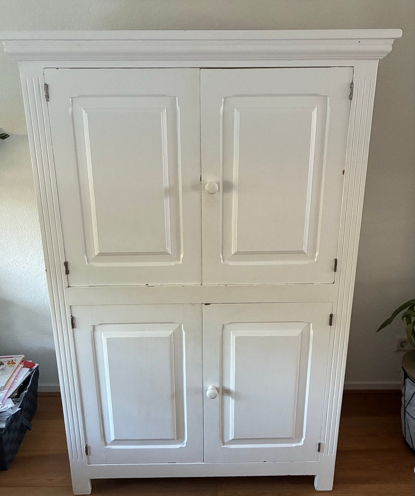 Witte TV Kast / Televisiekast - Opknapper, Ophalen, Gebruikt, 70 tot 120 cm, 40 tot 80 cm