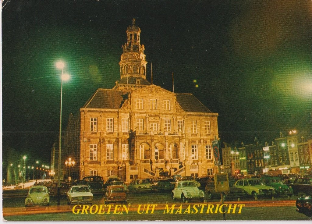 Groeten uit Maastricht met auto's Opel Kadett B / C, Ophalen of Verzenden, 1960 tot 1980, Gelopen, Limburg