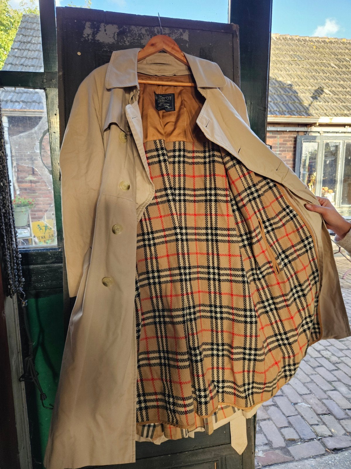 Burberry's Trenchcoat Beige, Maat 38/40 (M), Beige, Ophalen of Verzenden, Burberry
