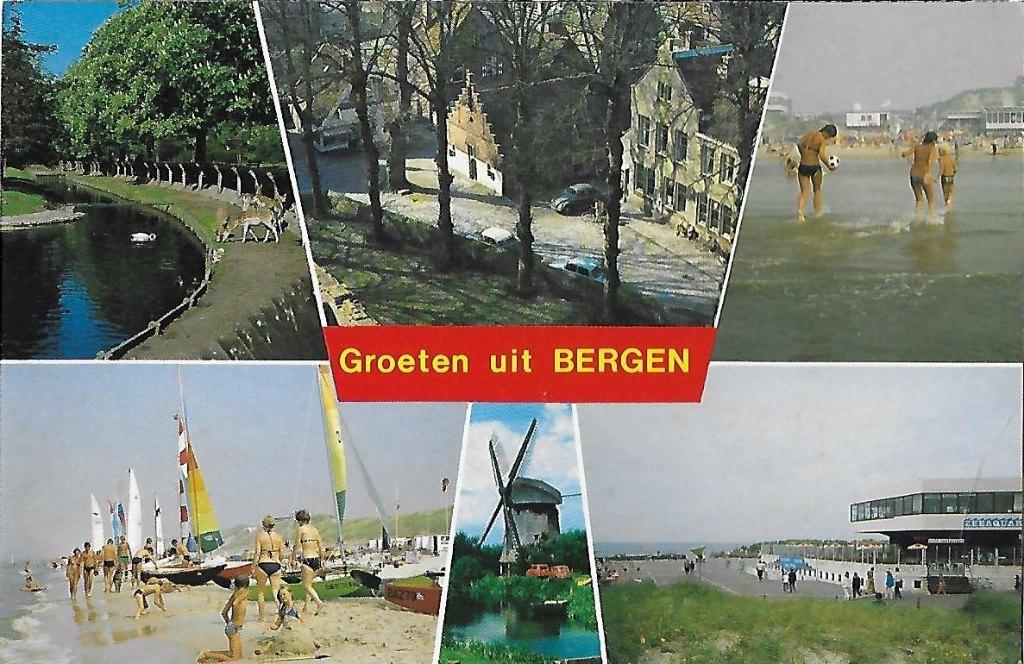 Bergen Ongelopen Ansichtkaart ( 8778 ), Ophalen of Verzenden, 1980 tot heden, Ongelopen, Noord-Holland