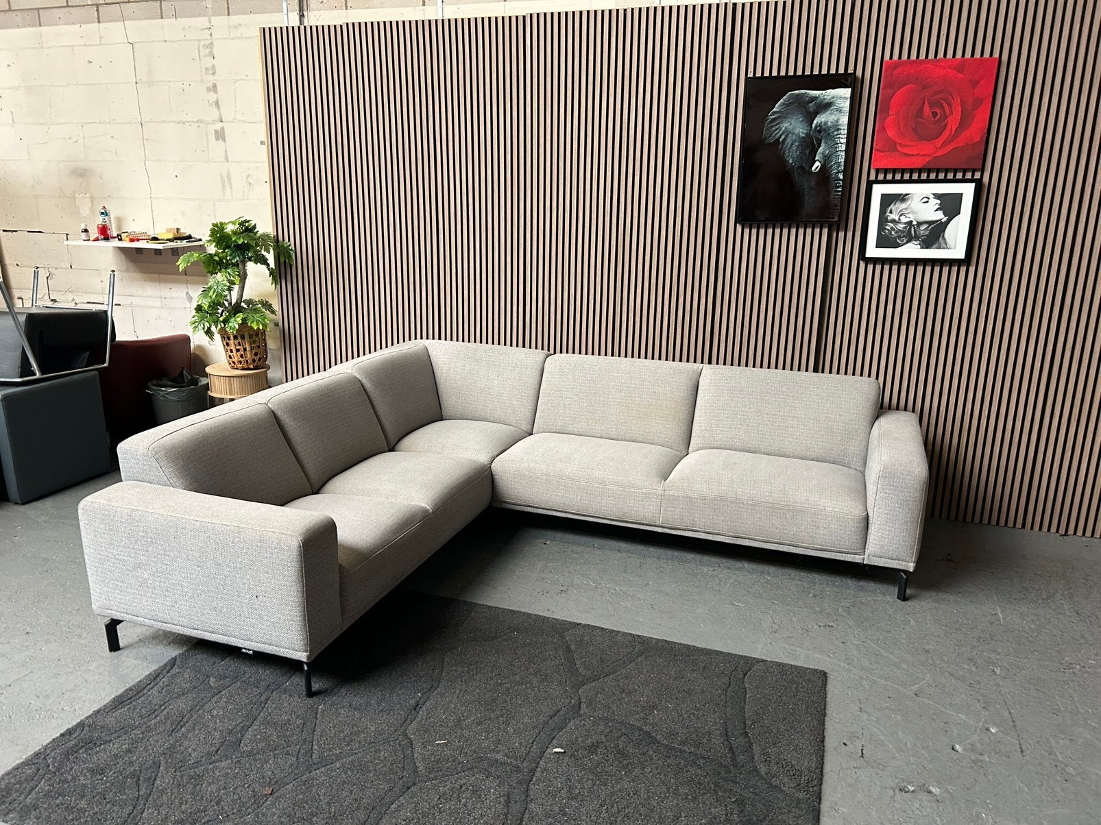 GRATIS LEVERING Montel Viano Hoekbank 292X250 GEREINIGD, Huis en Inrichting, 250 tot 300 cm, Hoekbank, Ophalen of Verzenden, Zo goed als nieuw