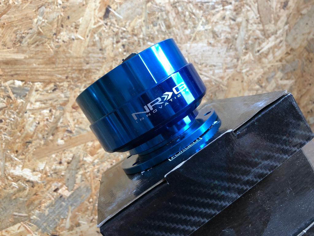 NRG Gen 2.0 Quick release hub blauw stuurnaaf snapoff, Auto diversen, Tuning en Styling, Ophalen of Verzenden