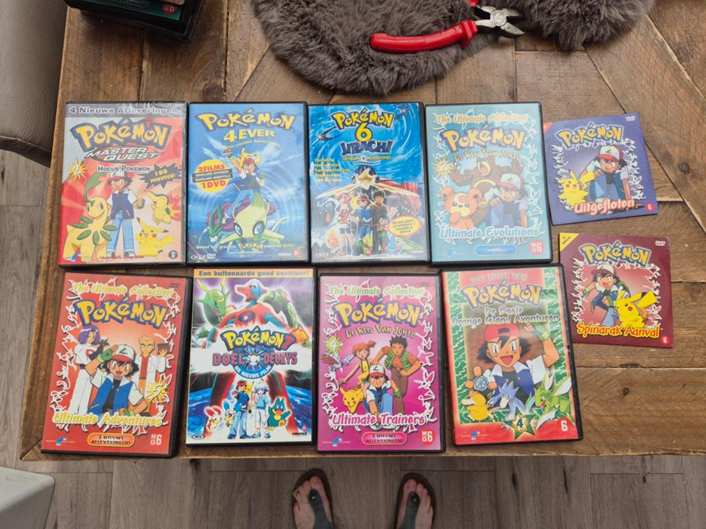 Grote collectie Pokémon DVD's - Films en series, Cd's en Dvd's, Dvd's | Kinderen en Jeugd, Avontuur, Gebruikt, Boxset, Ophalen of Verzenden