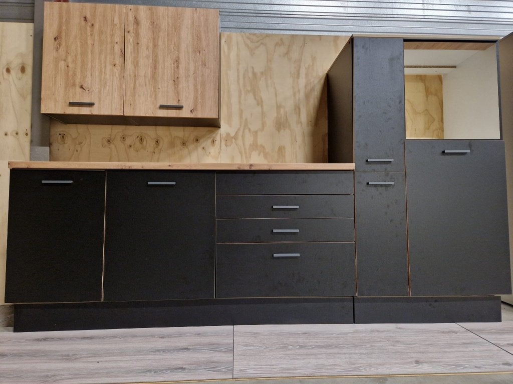 keuken nieuw 280 cm beste deal beste prijs nieuw actie nieuw, Overige materialen, Verzenden, Zwart, Nieuw