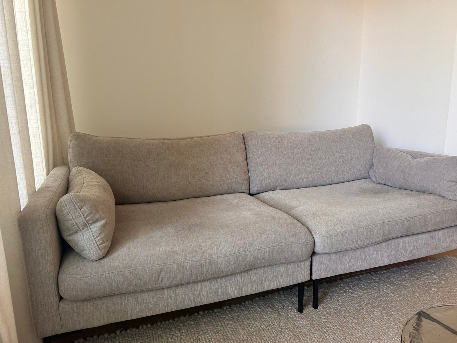 Zuiver Summer 3-zitsbank Latte, Ophalen, Gebruikt, Driepersoons, 75 tot 100 cm