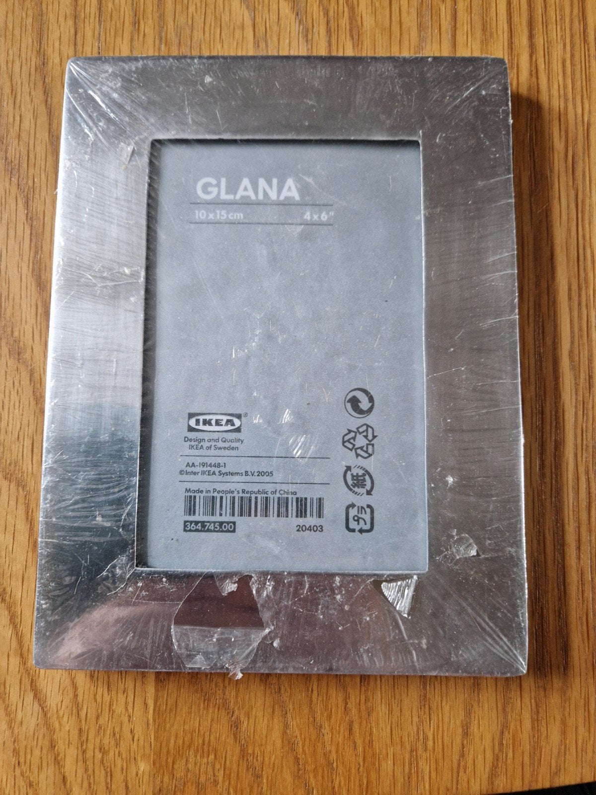 IKEA Glana fotolijst zilverkleurig 10x15cm nieuw, Ophalen of Verzenden, Nieuw