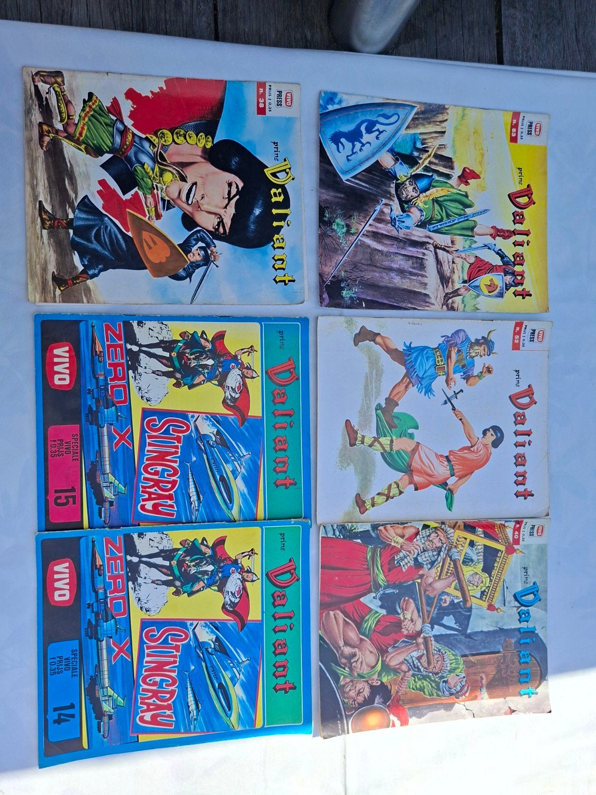 Vintage stripboeken: Prins Valiant, Boeken, Stripboeken, Meerdere stripboeken, Ophalen of Verzenden, Gelezen, Diverse auteurs