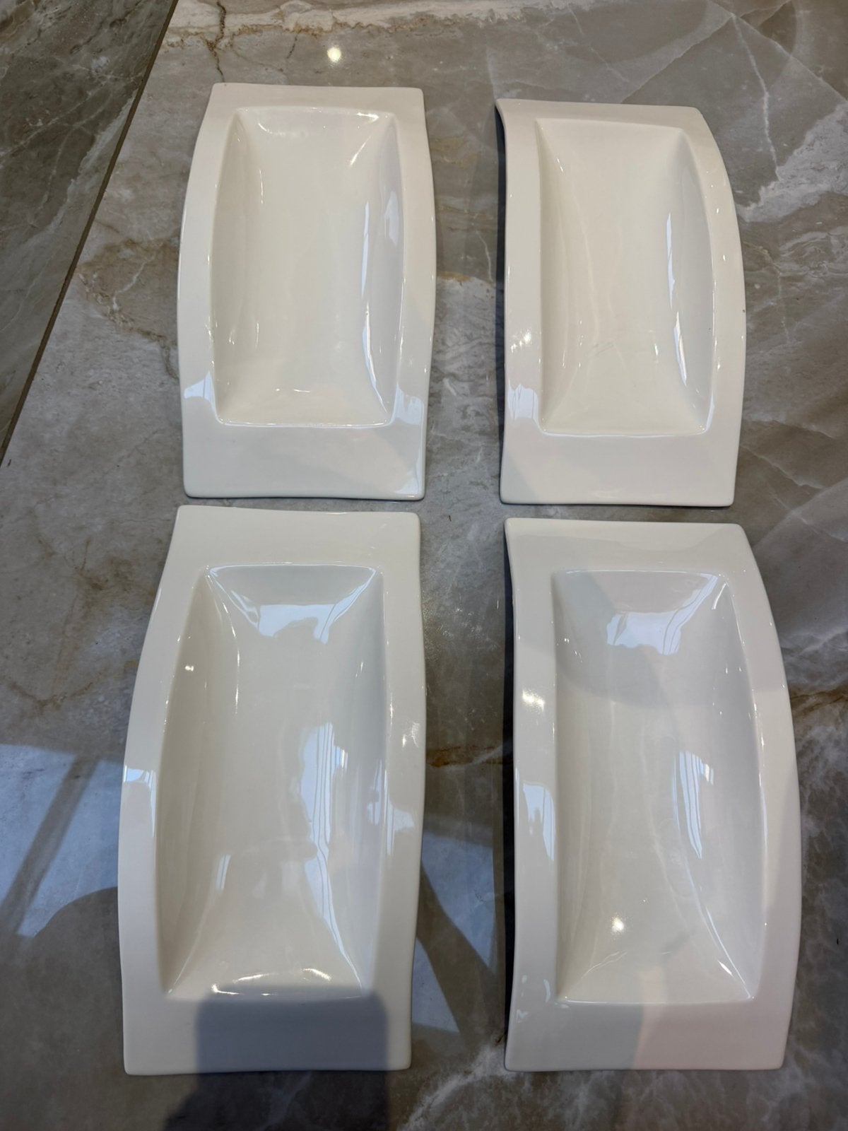 12x Witte porseleinen serveerschalen / tapas schaaltjes, Ophalen, Overige stijlen, Porselein, Schaal of Schalen