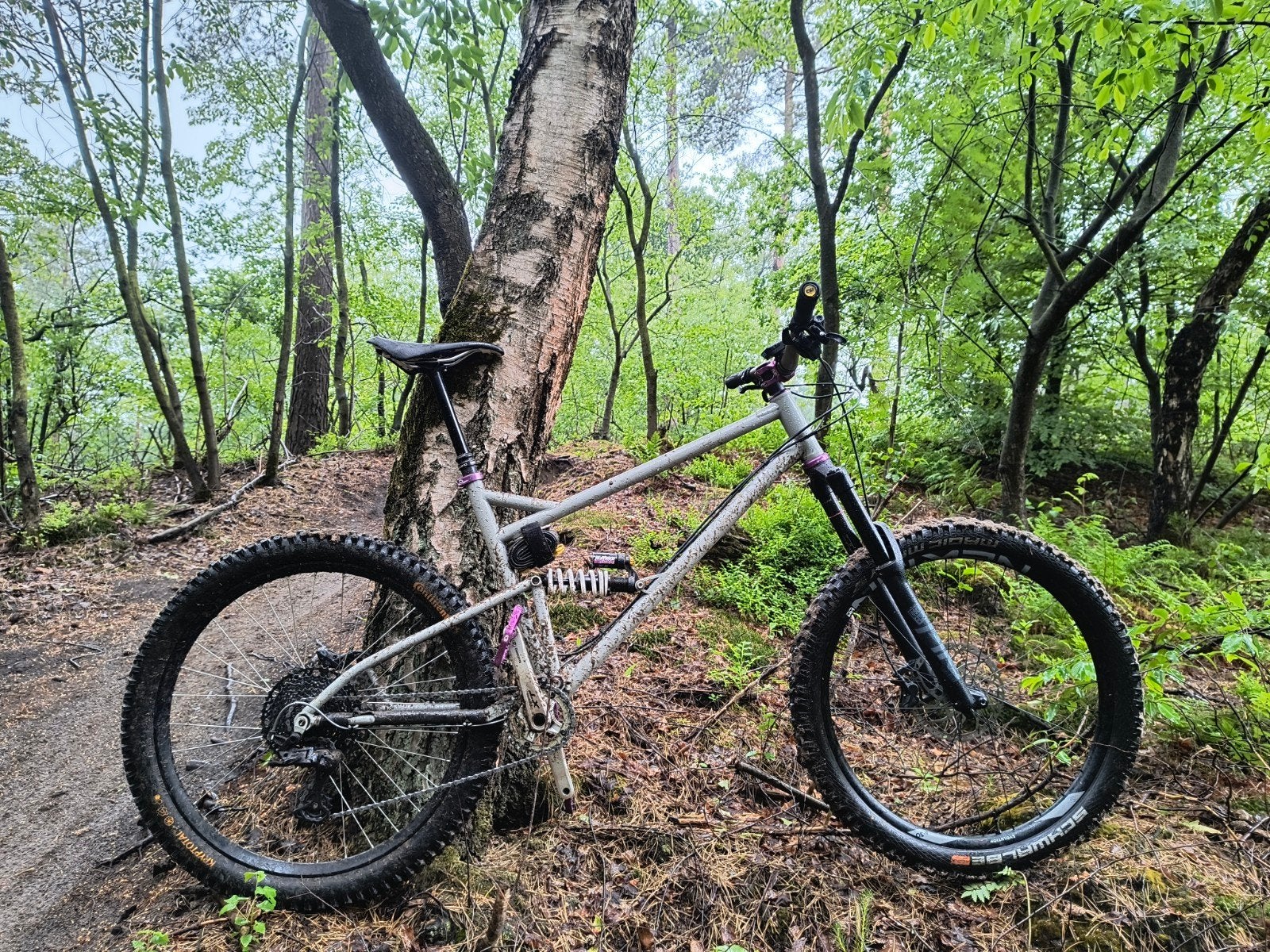 Marino custom enduro mountainbike frame, Fietsen en Brommers, Fietsonderdelen, Frame, Gebruikt, Staal, Ophalen of Verzenden
