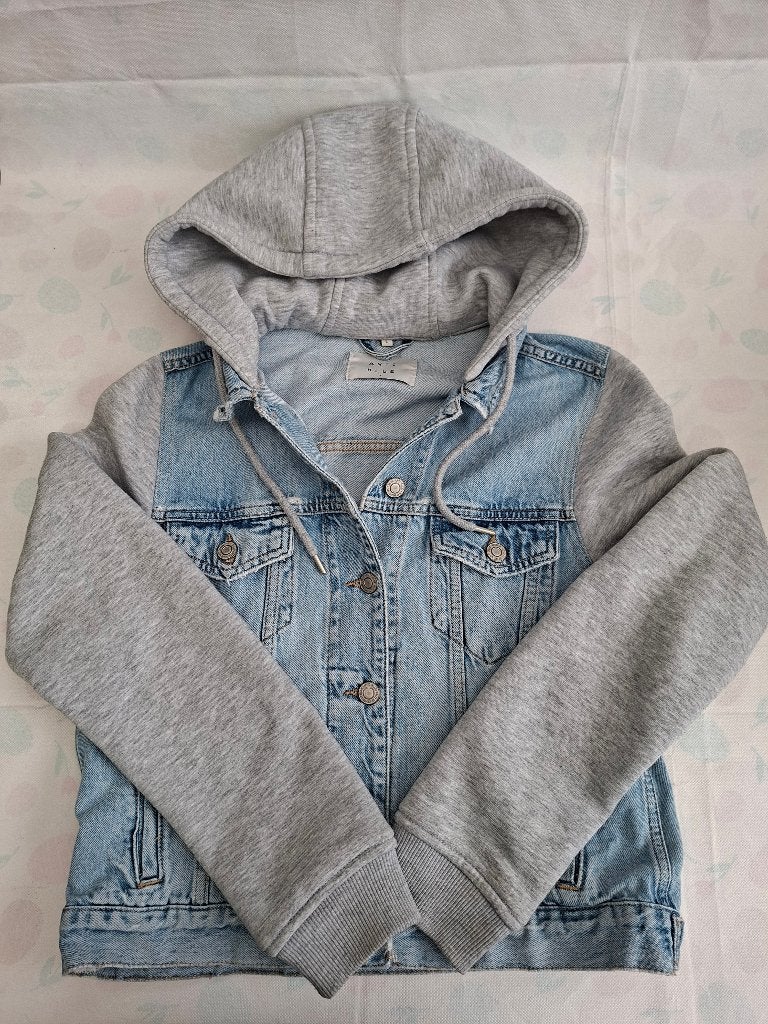 Anti Blue Spijkerjas met capuchon, Anneonline, Steenbergen, Anti Blue, Blauw