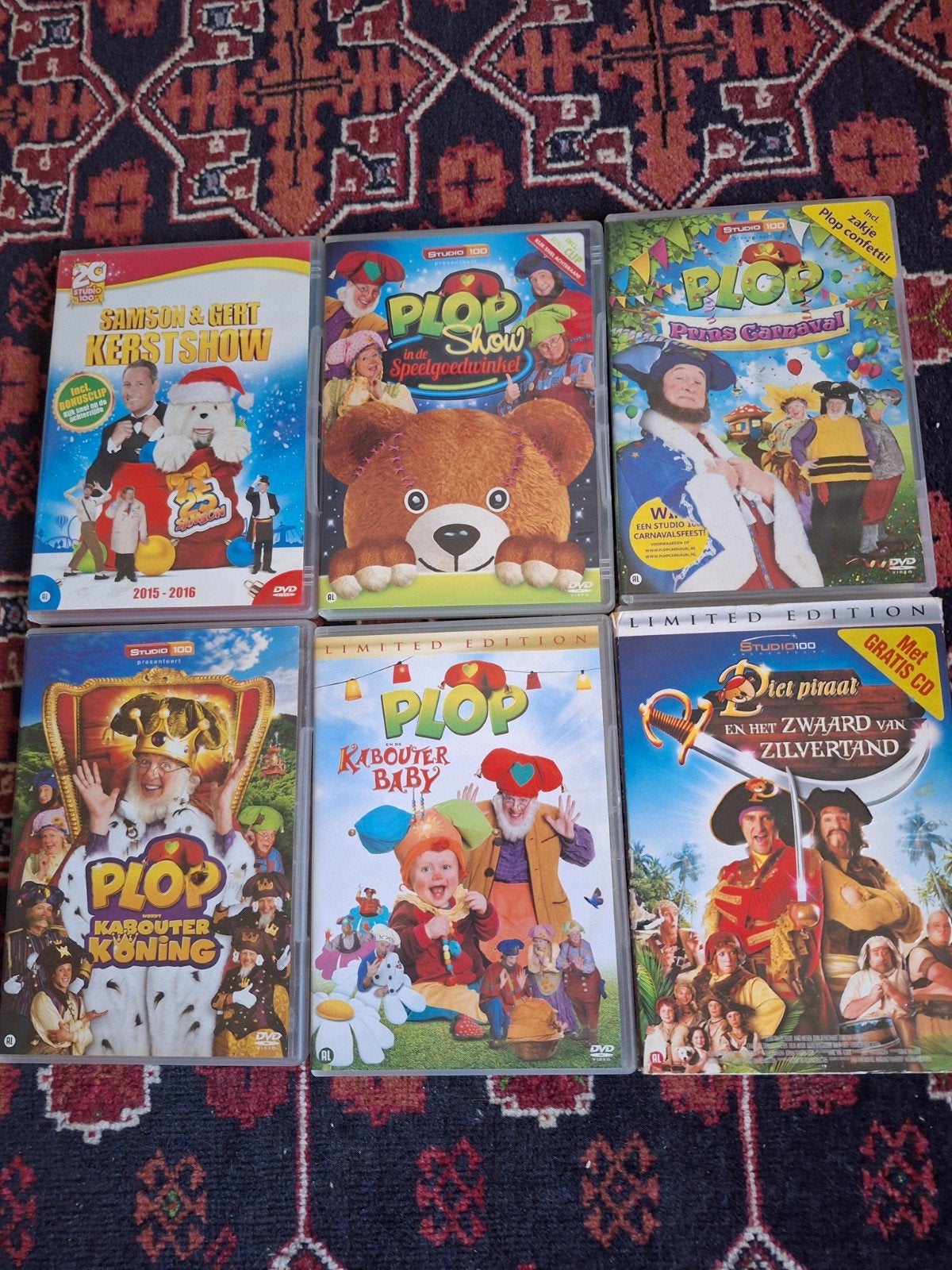 STUDIO 100  kinder dvd's  6 x diverse titels, Alle leeftijden, Ophalen of Verzenden, Zo goed als nieuw, Overige typen