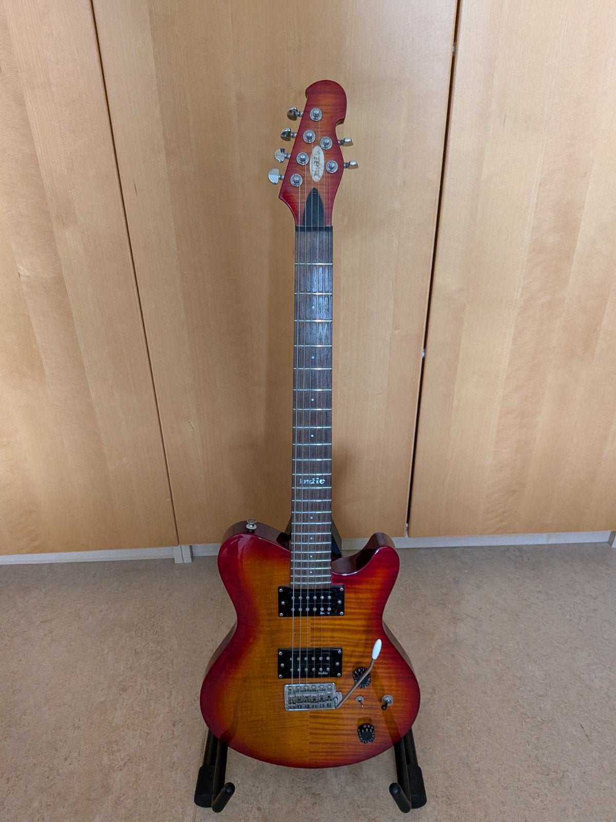 Indie gitaar HH met tremolo brug, Ophalen, Zo goed als nieuw, Solid body, Overige merken