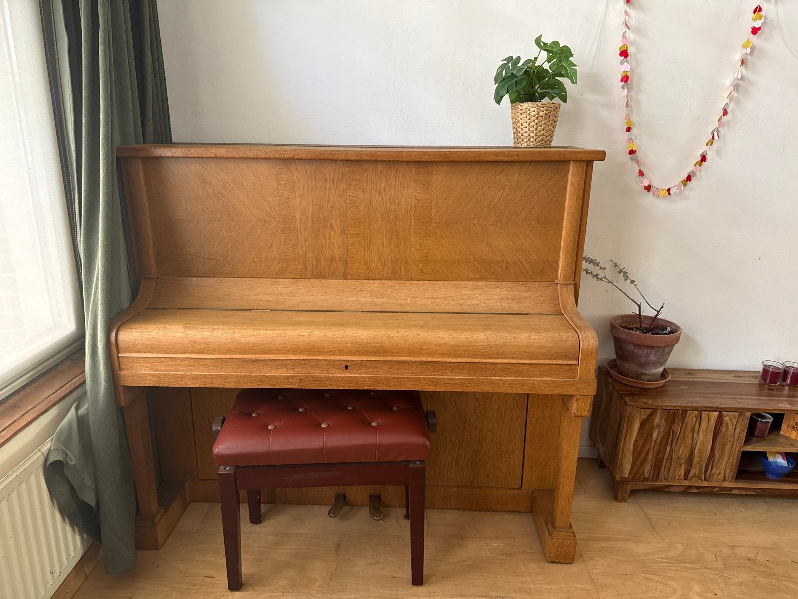 Antieke Taubert & Dirks Piano - Goede Staat, Ophalen, Gebruikt, Bruin, Piano