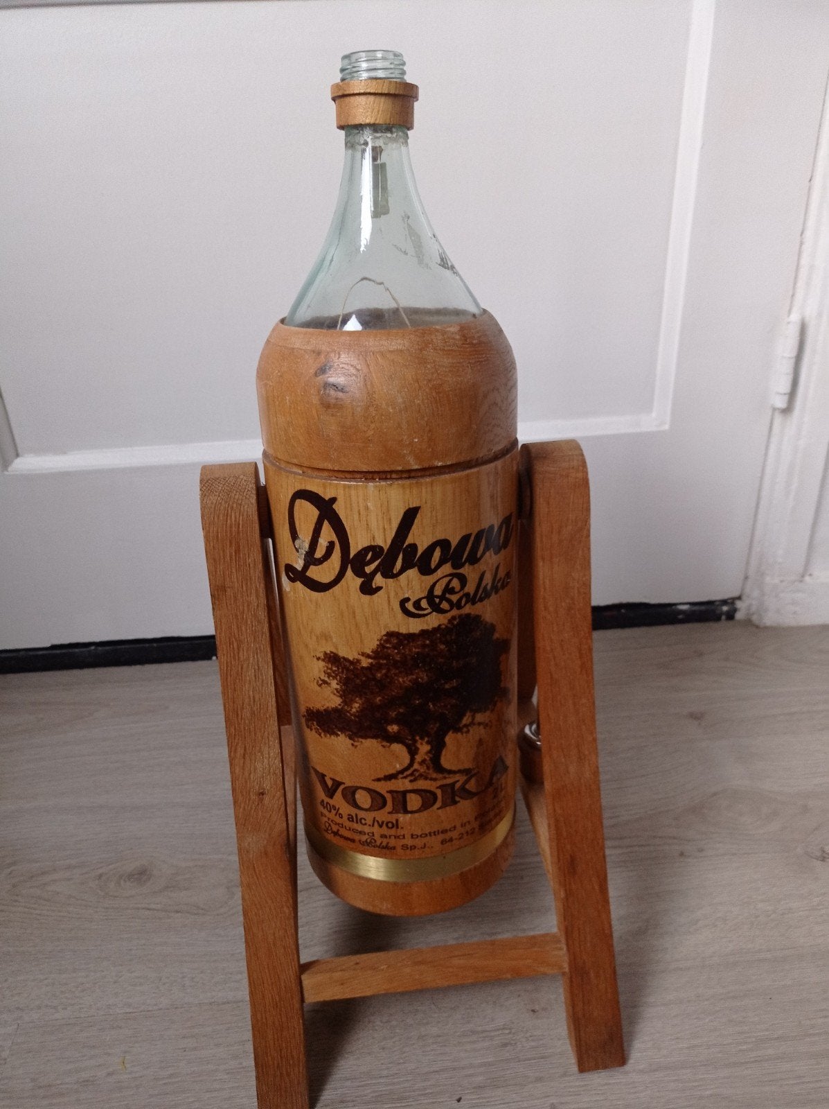 Vintage Vodka fles met standaard 2 Liter, Ophalen of Verzenden