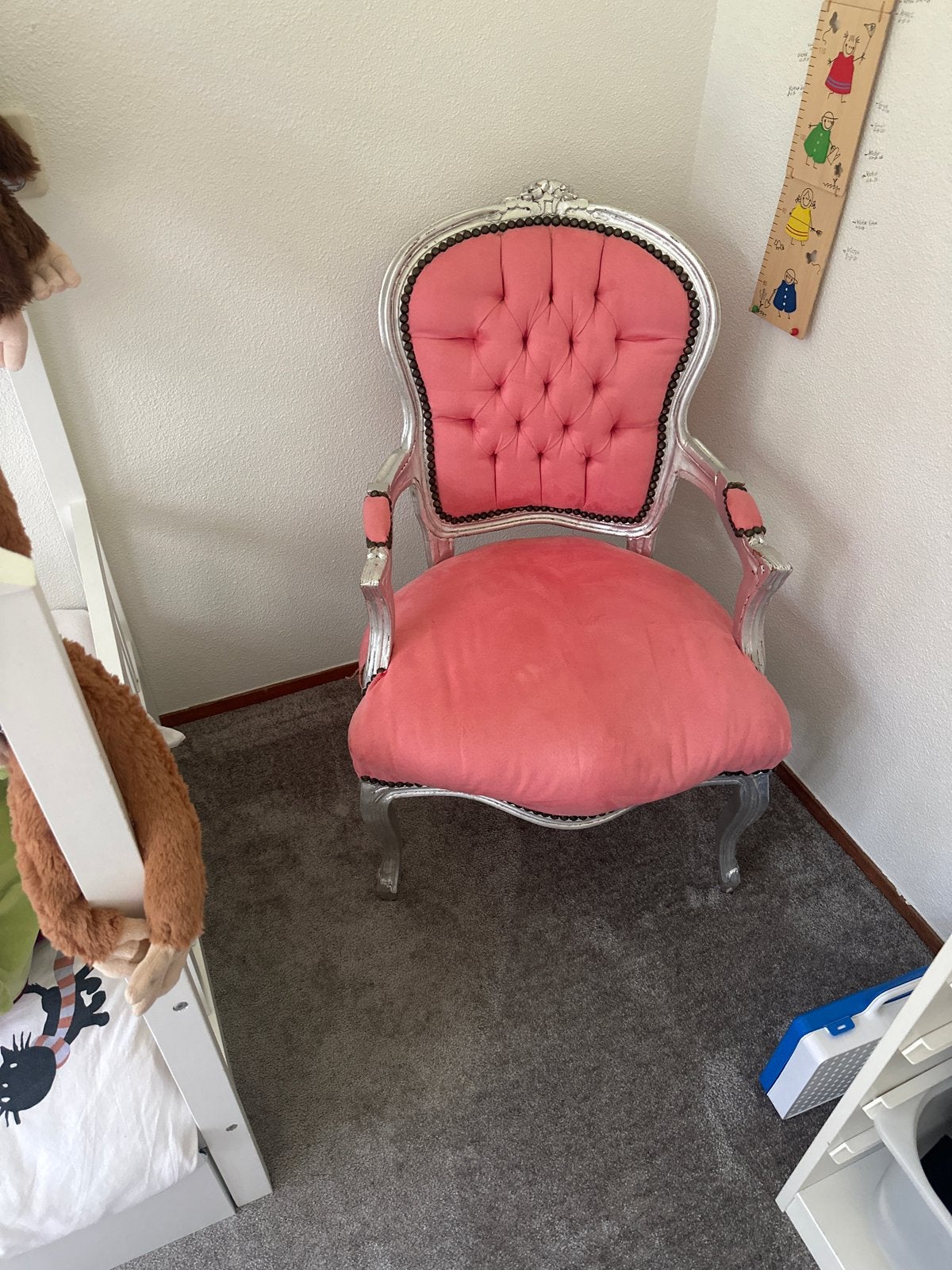 Roze Barok Fauteuil - Kinderstoel, Ophalen of Verzenden