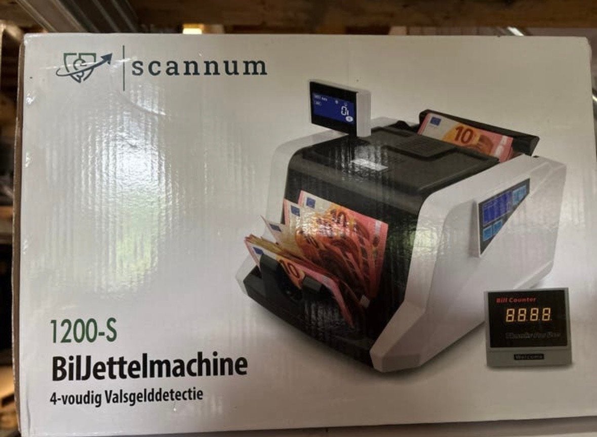 Scannum 1200-S Biljettelmachine met valsdetectie, Ophalen of Verzenden