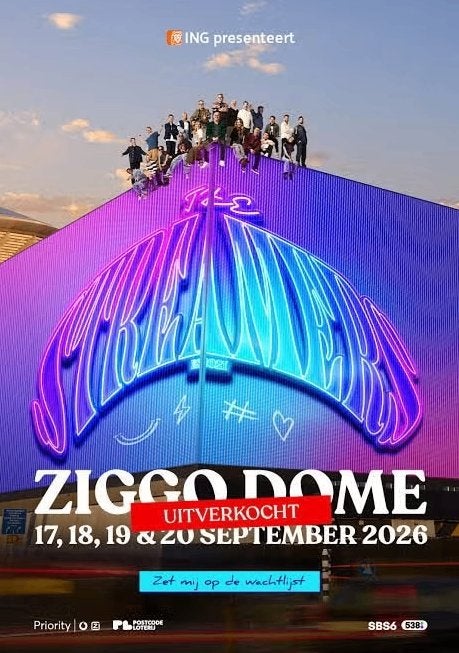 2 tickets Streamers 17 september zitplaatsen, Tickets en Kaartjes, Twee personen