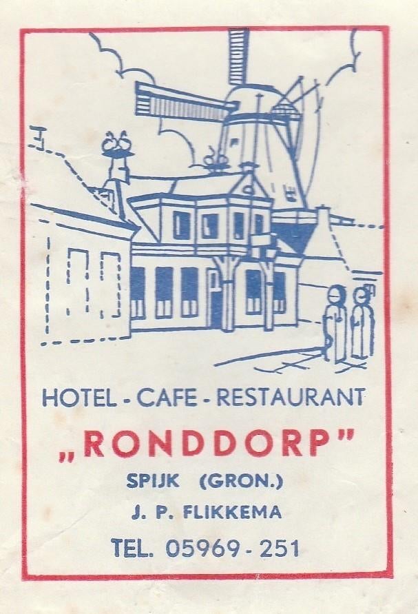 molen Ronddorp Spijk Groningen - J Flikkema - benzinepomp, Ophalen of Verzenden