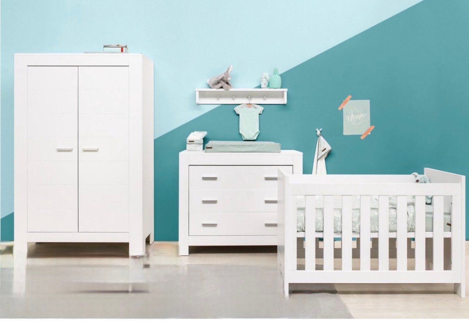 Bopita babykamer: Commode, Kast, Ledikant, Gebruikt, 50 tot 70 cm, Ophalen of Verzenden, 100 cm of meer