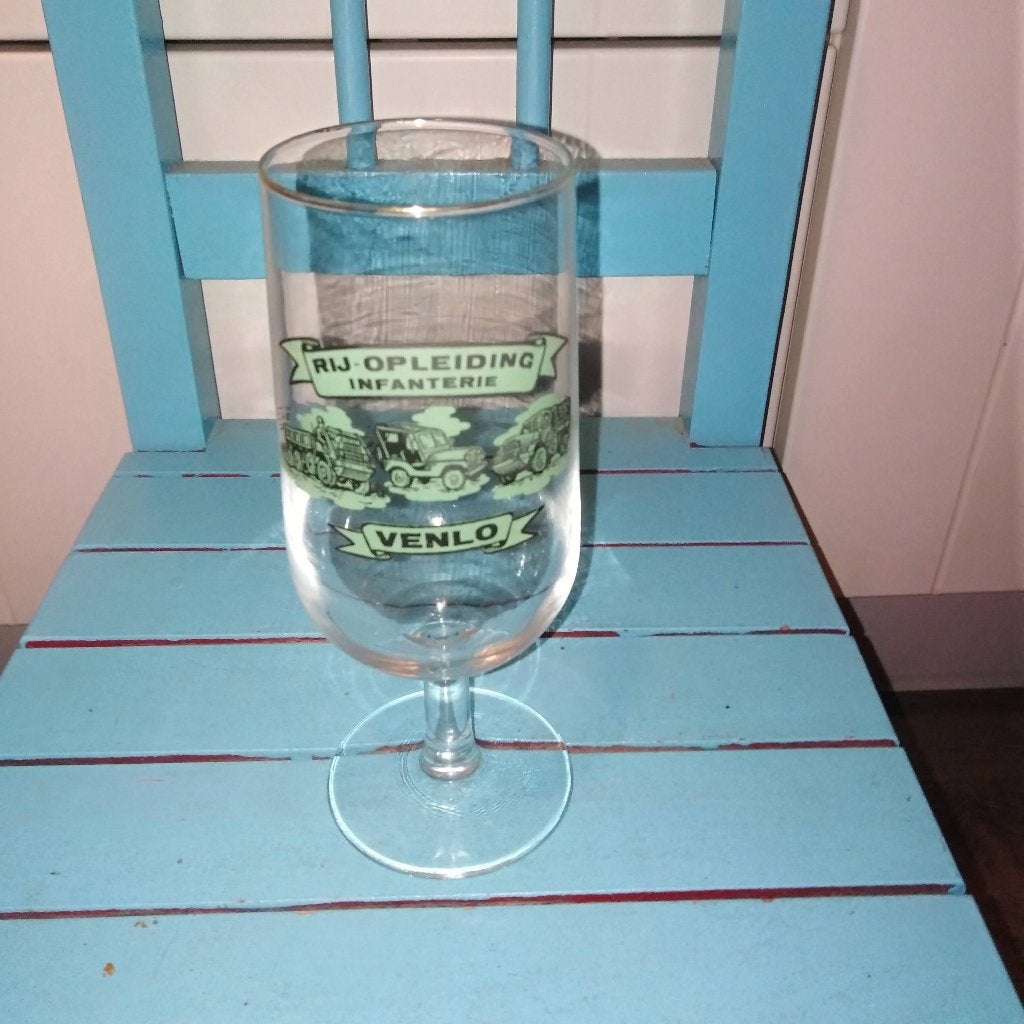 Glas rij-opleiding infanterie Venlo vintage, Verzamelen, Ophalen, Landmacht, Nederland, Overige typen
