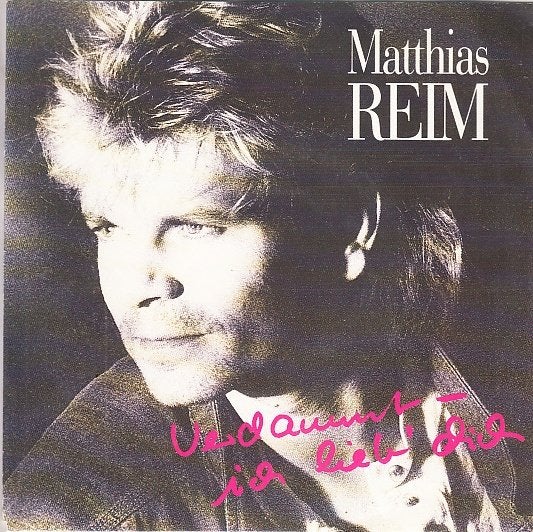 matthias reim - verdammt ich lieb dich  ( piraat/schlager), Cd's en Dvd's, 7 inch, Ophalen of Verzenden, Pop, Fotohoes