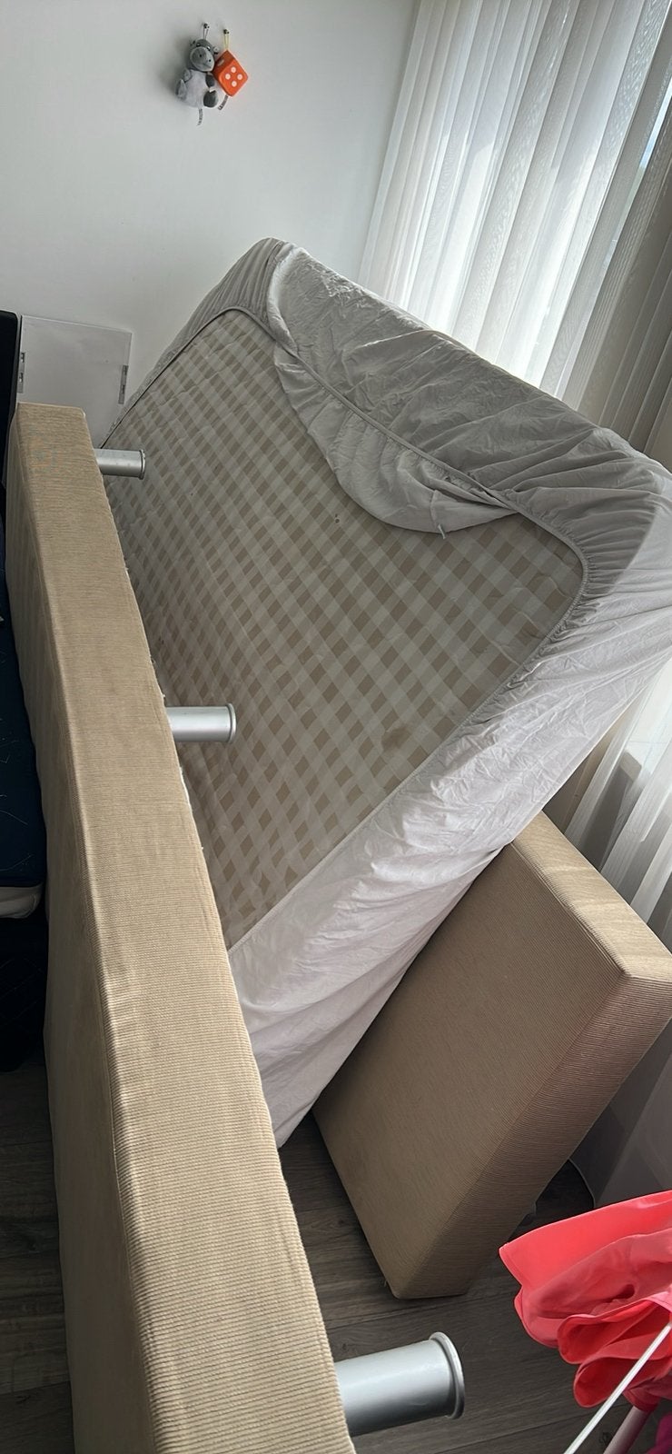 2 persoons bed, Huis en Inrichting, Ophalen, Zo goed als nieuw, Eenpersoons, 90 cm