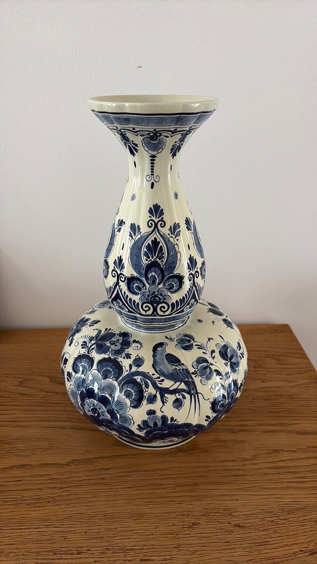 Delfsblauwe kalebasvaas (modelnummer 1297), Antiek en Kunst, Ophalen