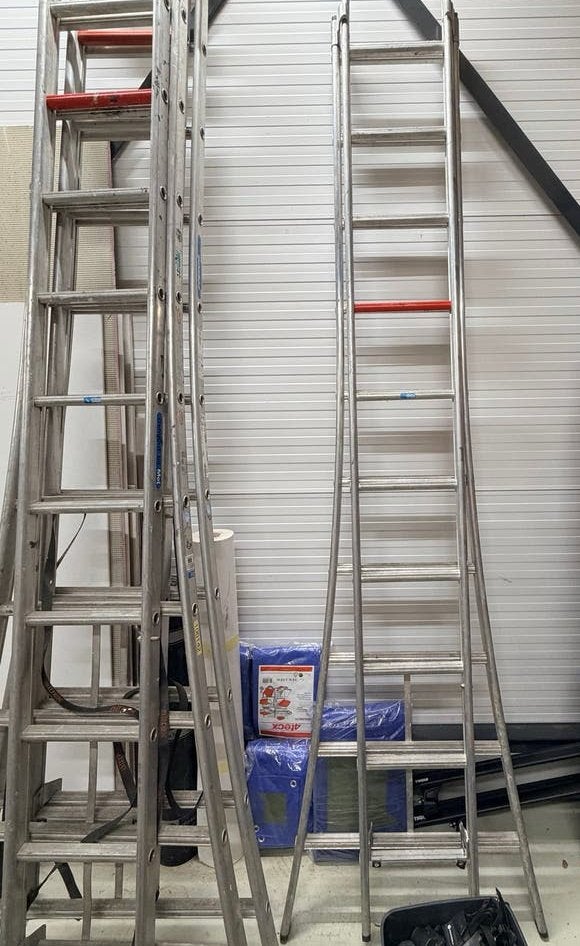 2 Altrex Rocky ladders 2x12, Ophalen, Gebruikt, Ladder, Opvouwbaar of Inschuifbaar