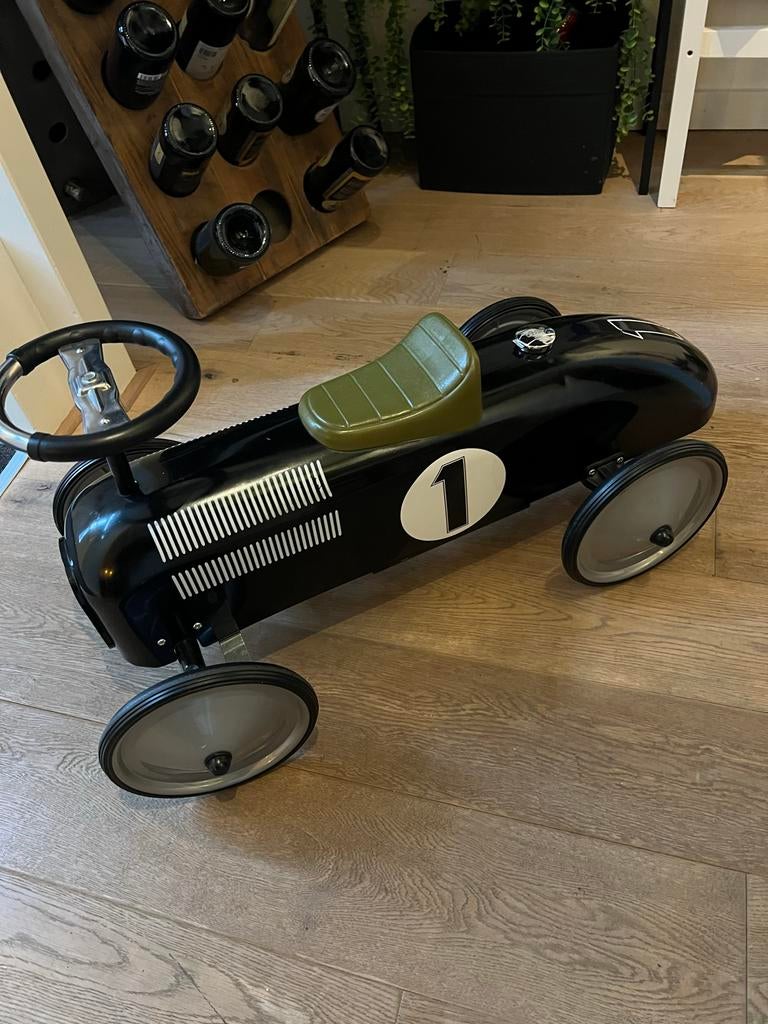 Klassieke Loopwagen Racewagen, Kinderen en Baby's, Speelgoed | Buiten | Voertuigen en Loopfietsen, Loopvoertuig, Ophalen