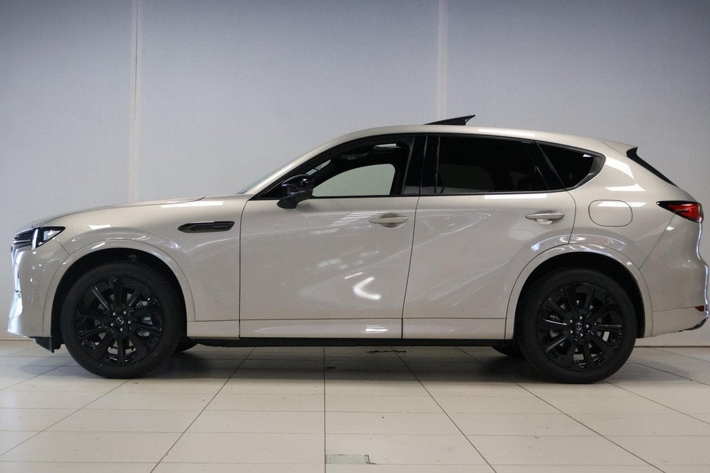Mazda CX-60 2.5 e-SkyActiv PHEV Homura Plus ., Auto's, Mazda, Automaat, Gebruikt, Zwart, 2500 kg