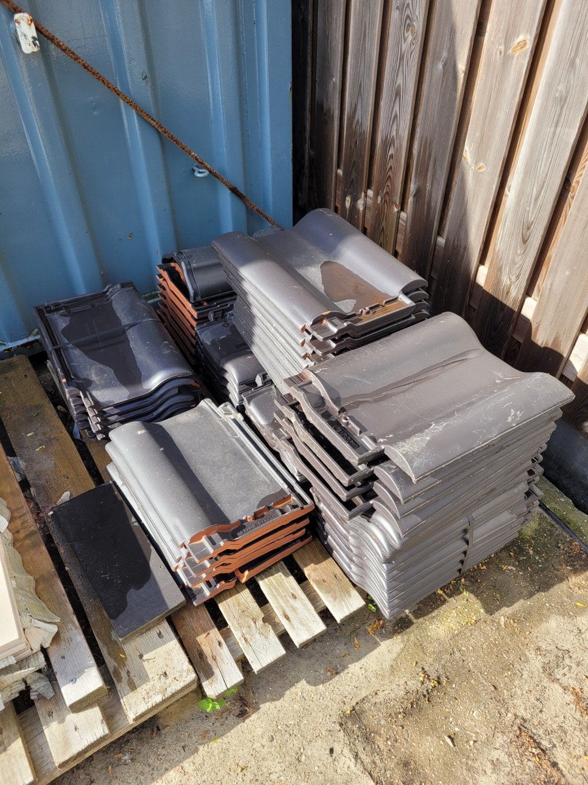 Braas Monier Rubin 9V Antraciet Engobe Dakpannen, Ophalen, Steen of Klei, Nieuw, 5 tot 10 m²