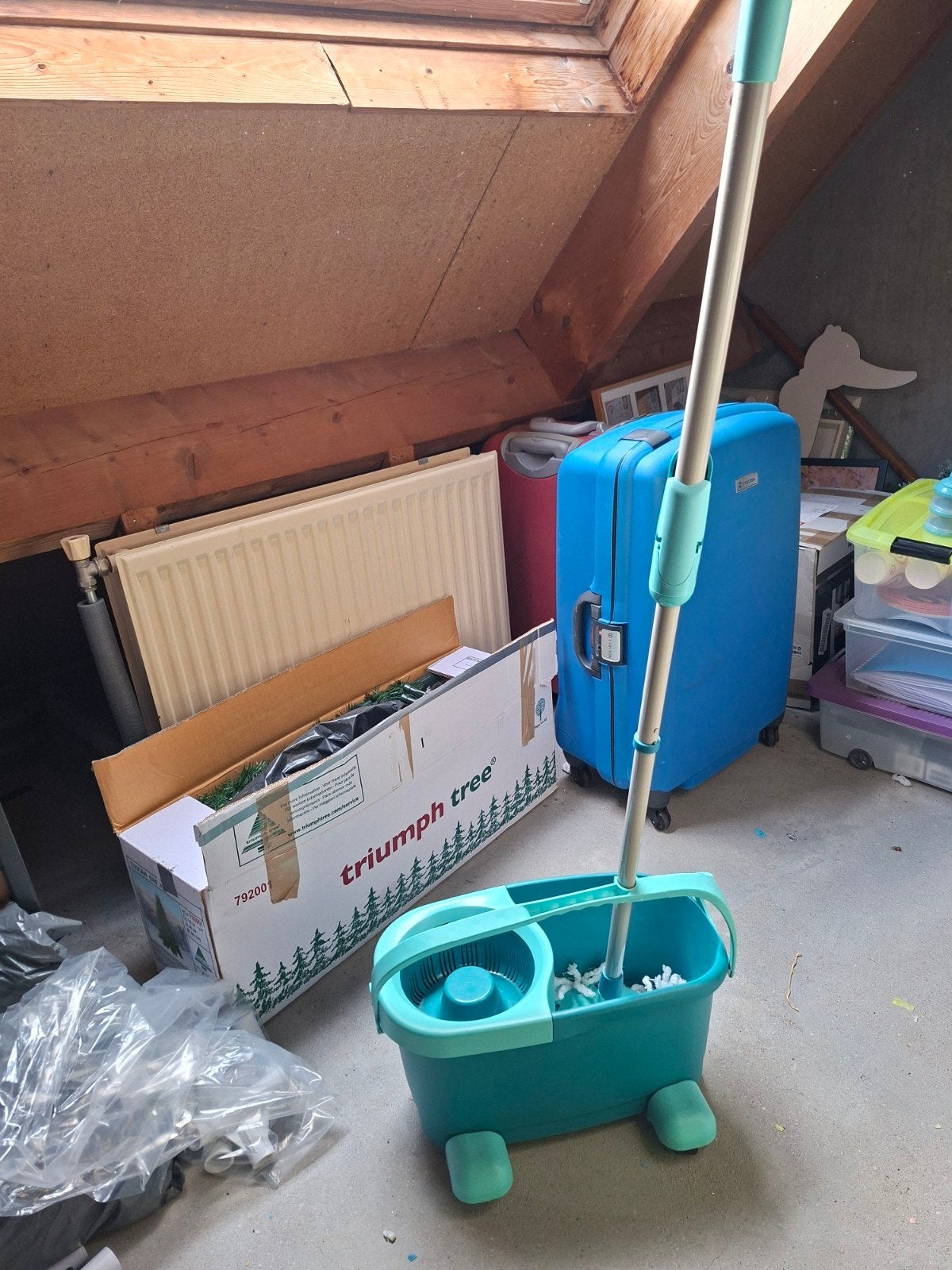 Leifheit Dweilset Compleet - Emmer met Mop en Pers, Ophalen, Dweilemmer, -bak, of -wagen