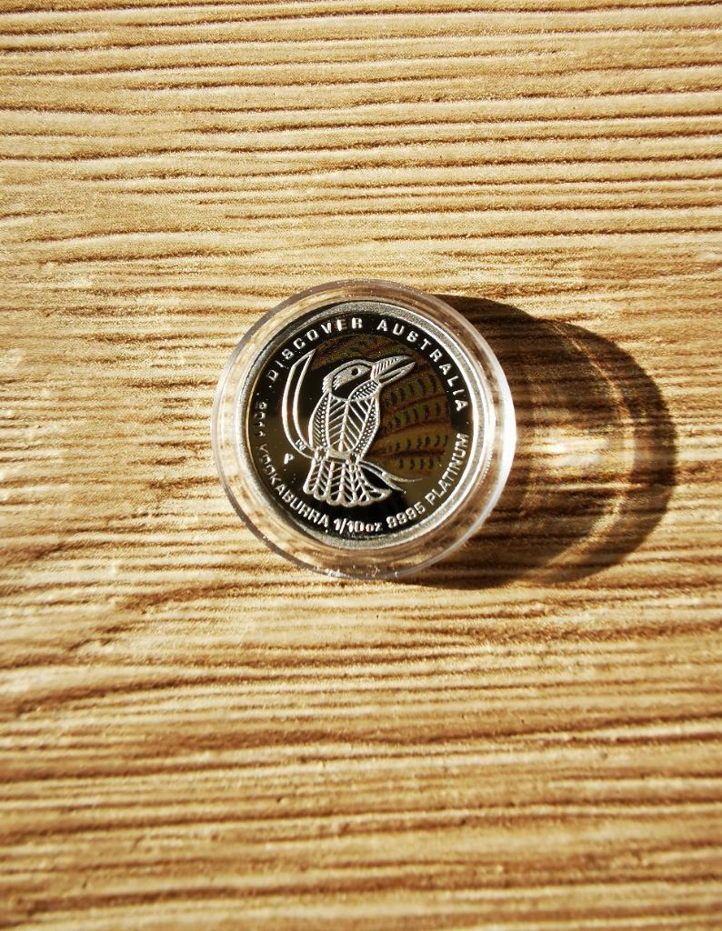Kookaburra 1/10 oz platina goud kookaburra 2011, Ophalen of Verzenden, Goud