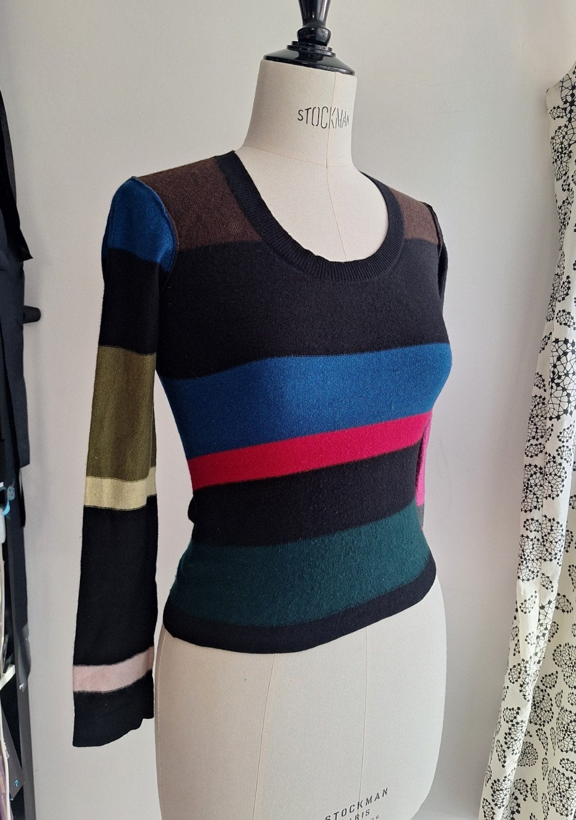 vintage cashmere sonia rykiel sweater small, Ophalen of Verzenden, Gedragen, Maat 36 (S), Zwart