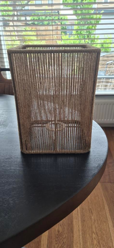 Lampenkap van touw, Ophalen of Verzenden, Zo goed als nieuw, Rond, Minder dan 25 cm