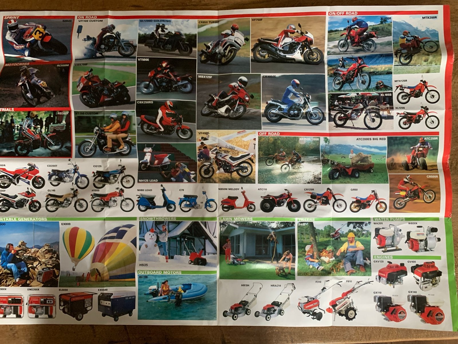 Zeldzame Honda Productgids uit de jaren '80 - Motoren & Auto, Motoren, Ophalen of Verzenden