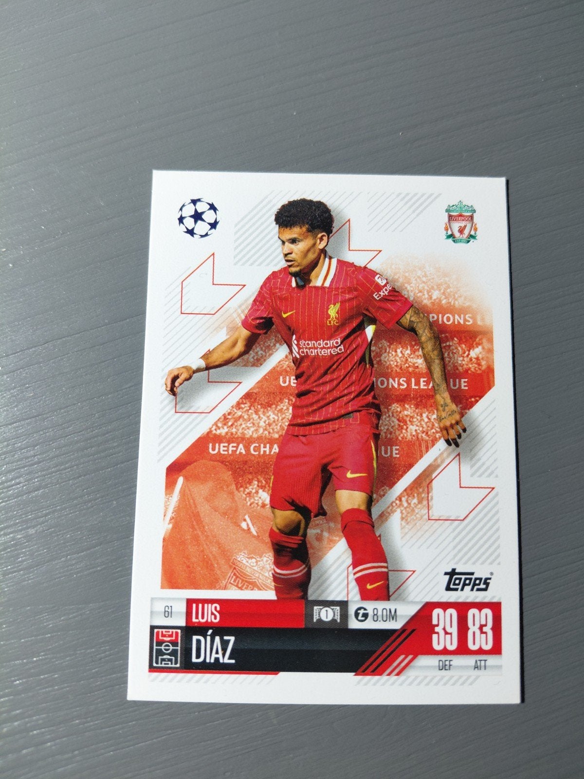 luis diaz (liverpool/bayern munchen) topps, Ophalen of Verzenden, Nieuw, Buitenlandse clubs, Spelerskaart