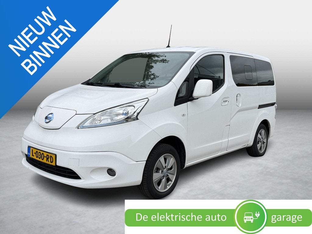 Nissan e-NV200 Evalia 40 kWh Connect Edition 7p | WORDT VERW, Auto's, Nissan, 7 stoelen, Wit, Origineel Nederlands, 1594 kg