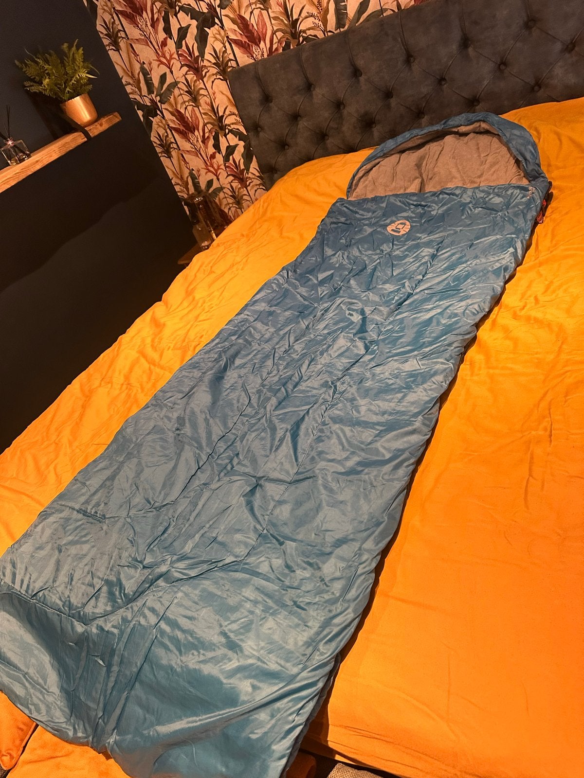 Coleman Hudson 235 Comfort Slaapzak - Blauw, Caravans en Kamperen, Slaapzakken, Ophalen of Verzenden, Zo goed als nieuw