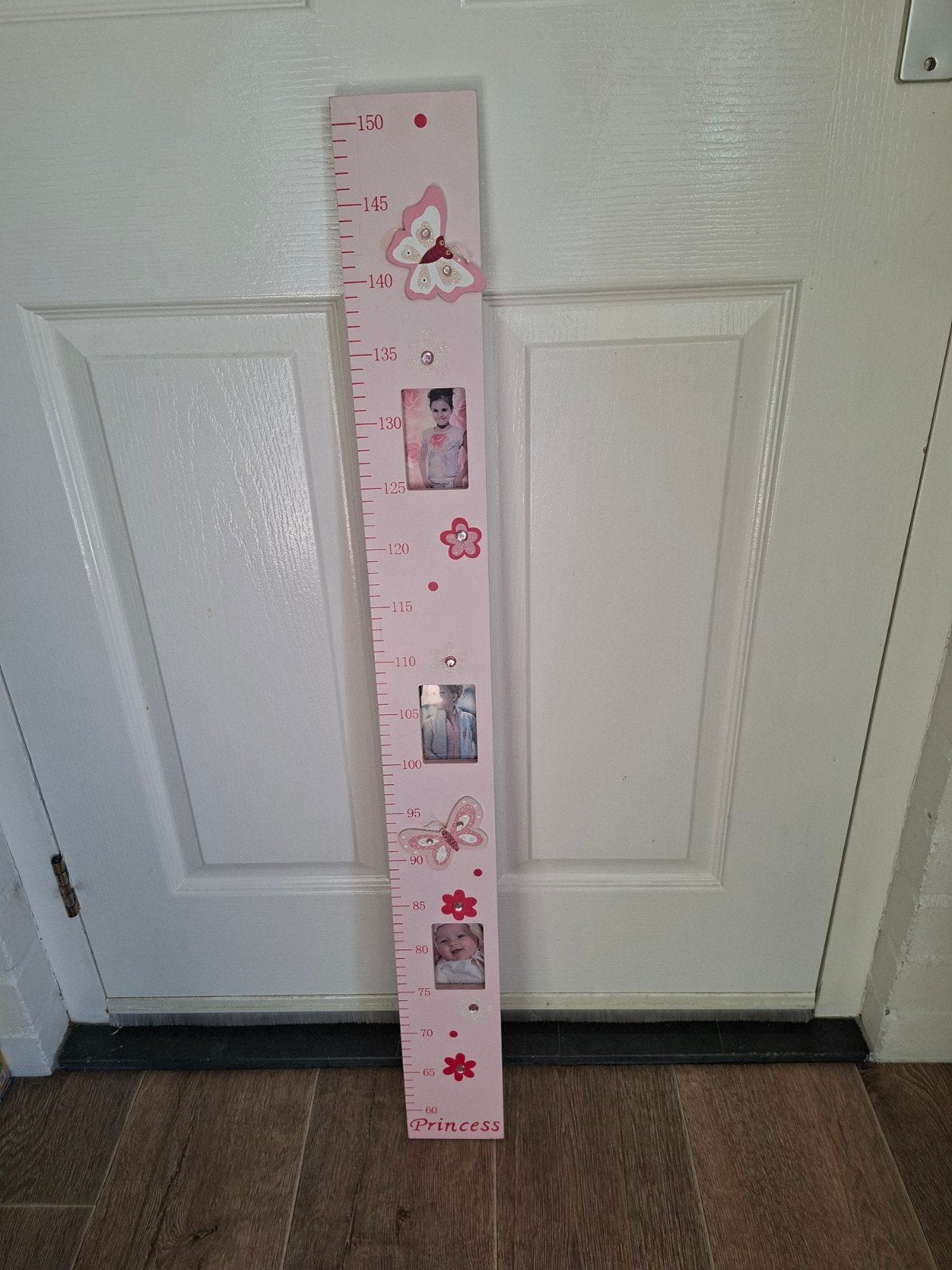 kinder- groeimeter, Roze, Ophalen, Zo goed als nieuw, Wanddecoratie