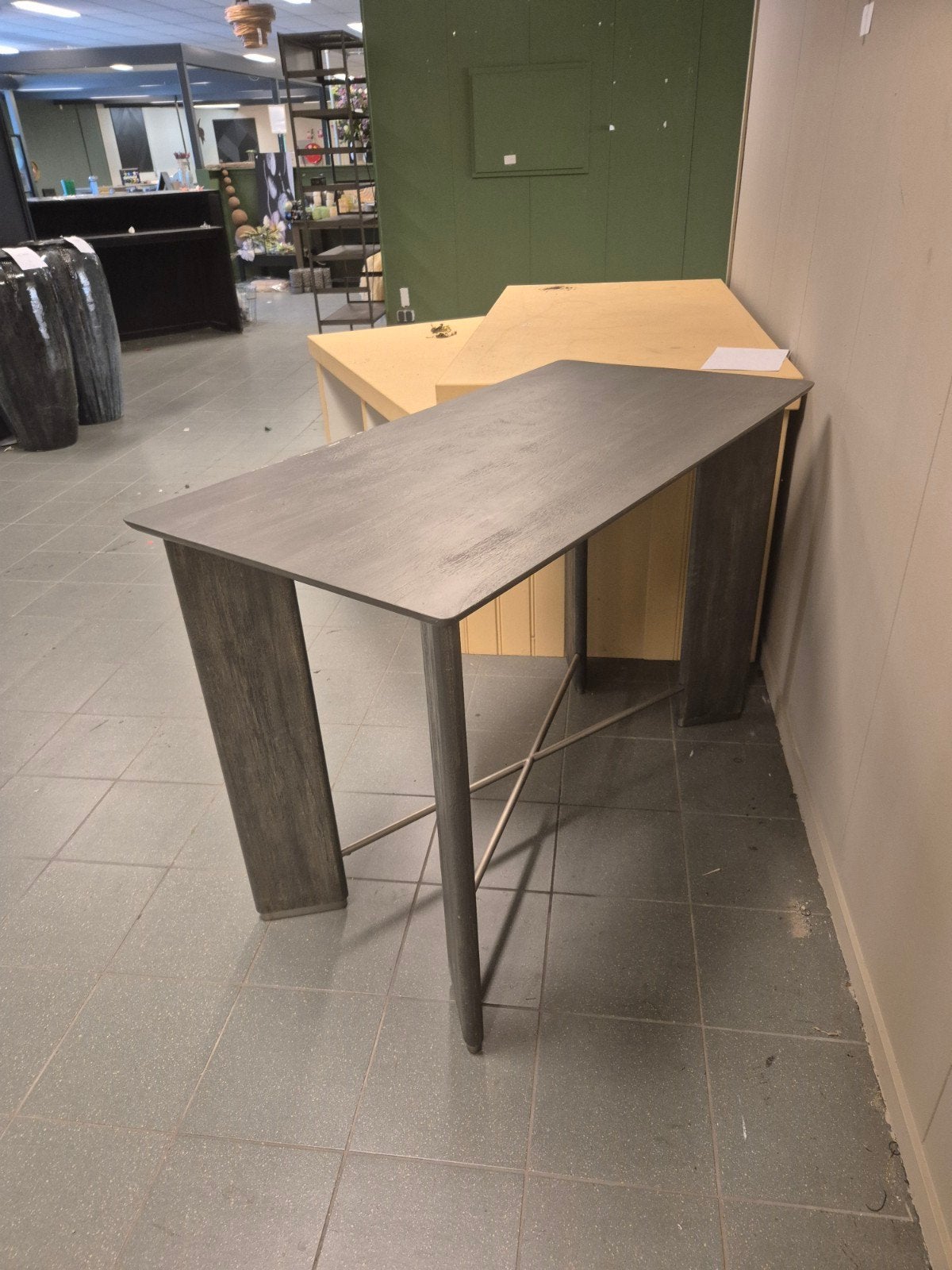 PTMD Houten Hoge Tafel - 140x70x95 cm - Lichte Krasjes, Ophalen, Gebruikt, Rechthoekig, Overige houtsoorten