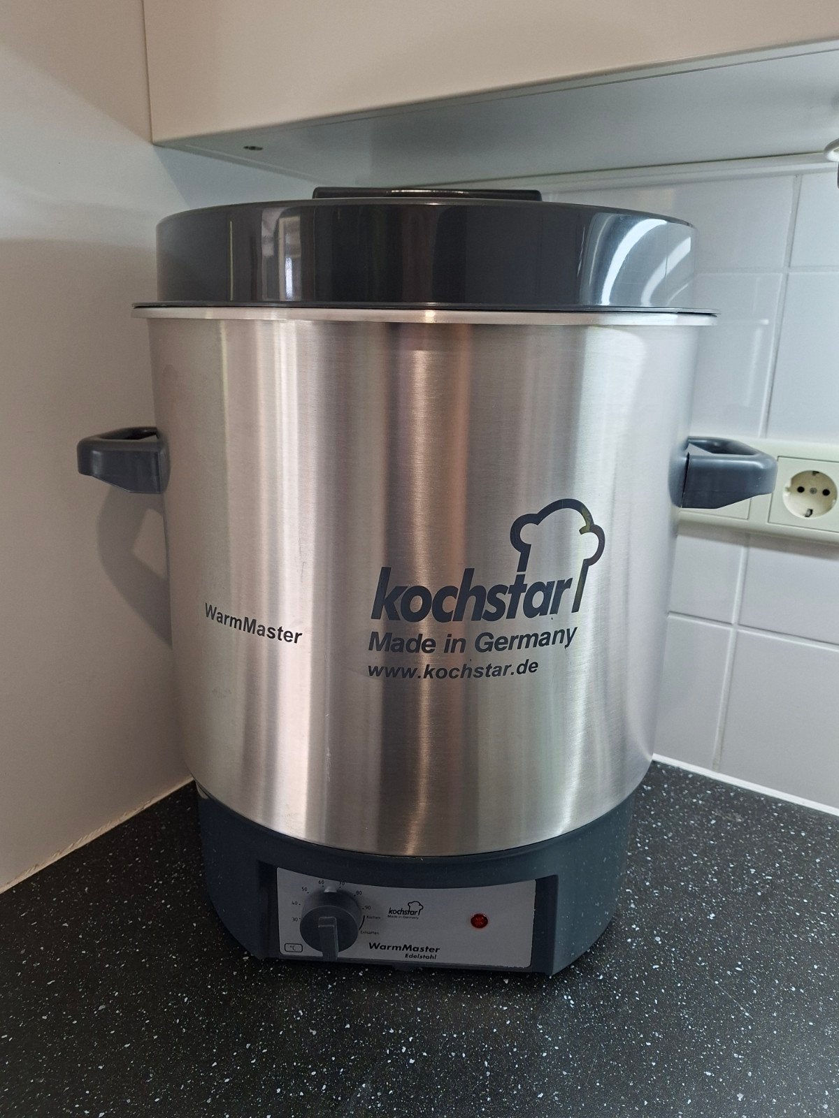 Kochstar WarmMaster E Inmaakketel - 27L, RVS, 4 liter of meer, Ophalen of Verzenden, Zo goed als nieuw, 1 snelheid