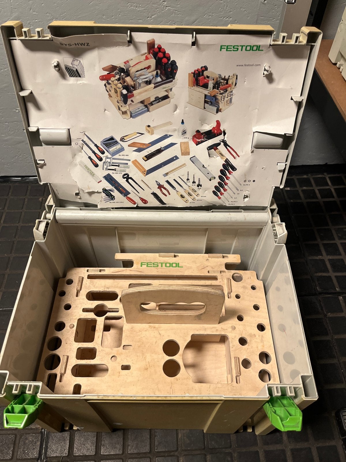 Festool Systainer SYS-HWZ met houten inleg, Ophalen of Verzenden, Gebruikt