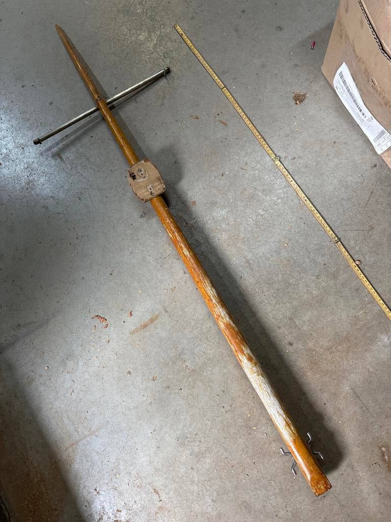 Klassieke teakhouten mast, 140 cm, Watersport en Boten, Ophalen, Zo goed als nieuw