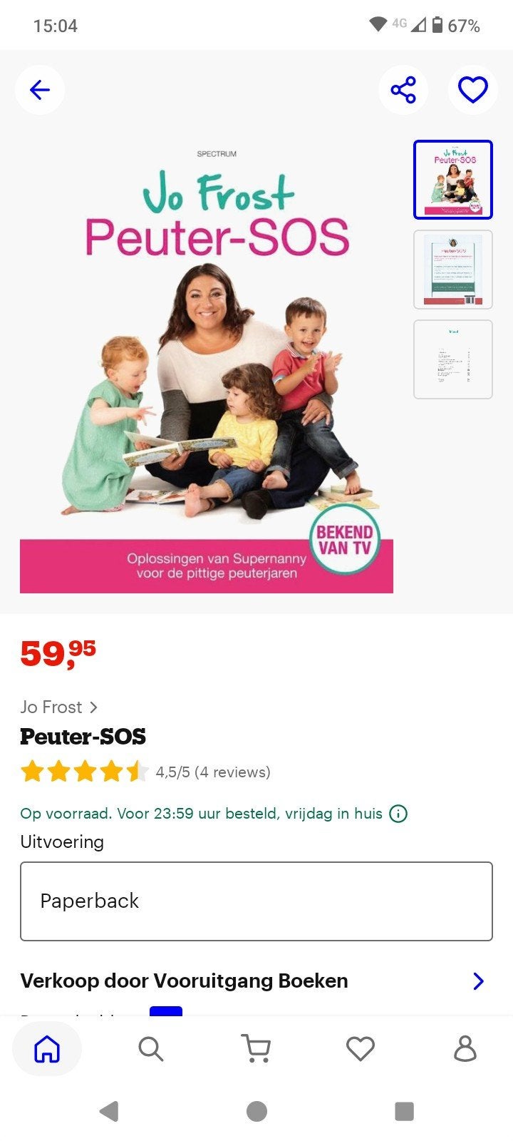 Jo Frost Peuter-SOS: Oplossingen voor pittige peuterjaren, Ophalen of Verzenden, Gelezen, Opvoeding tot 6 jaar, Jo Frost