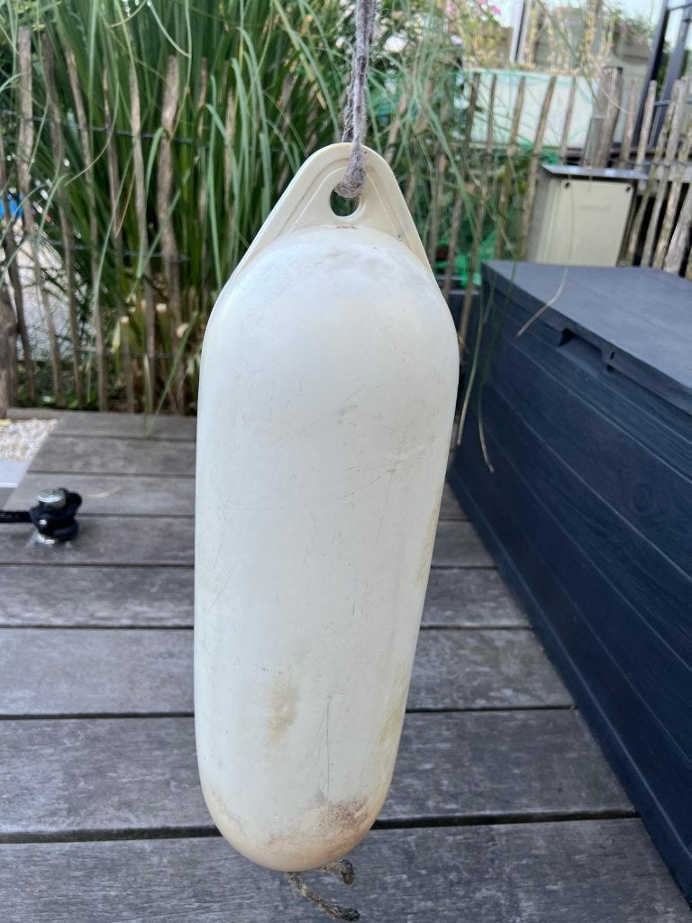 Witte stootwil fender stootwilg wit 52 cm x 15 cm diameter, Verzenden, Gebruikt, Overige typen