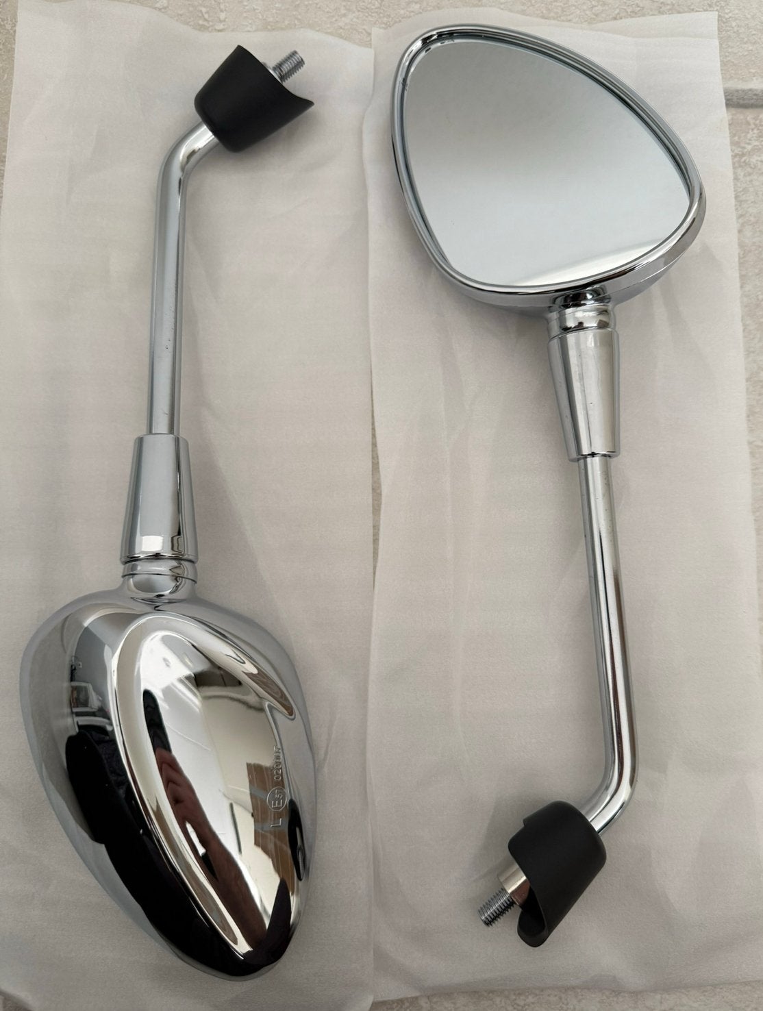 Vespa sprint spiegel set chroom lang nieuw, Ophalen of Verzenden, Zo goed als nieuw, Overige typen, Vespa